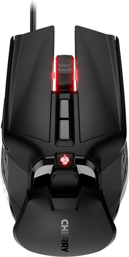 CHERRY MC 9620 FPS - Maus - ergonomisch - optisch - 9 Tasten - kabelgebunden - USB - Schwarz