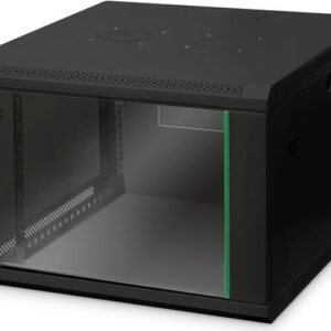 DIGITUS Dynamic Basic DN-19 07U-6/6-EC-SW - Schrank Netzwerkschrank - geeignet für Wandmontage - RAL 9005 - 7U - 48.3 cm (19")