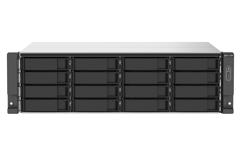 QNAP TS-1673AU-RP - NAS-Server - 16 Schächte - Rack - einbaufähig - SATA 6Gb/s - RAID 0, 1, 5, 6, 10, JBOD, 5 Hot Spare, 6 Hot Spare, 10-Hot-Spare - RAM 16 GB - Gigabit Ethernet / 2.5 Gigabit Ethernet - iSCSI - 3U