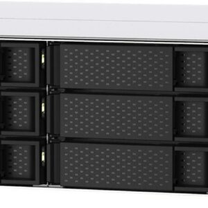 QNAP TS-1273AU-RP - NAS-Server - 12 Schächte - Rack - einbaufähig - SATA 6Gb/s - RAID 0, 1, 5, 6, 10, JBOD, 5 Hot Spare, 6 Hot Spare, 10-Hot-Spare - RAM 8 GB - Gigabit Ethernet / 2.5 Gigabit Ethernet - iSCSI - 2U