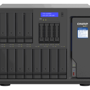 QNAP TVS-H1688X - NAS-Server - 16 Schächte - SATA 6Gb/s - RAID 0, 1, 5, 6, 10, 50, JBOD, 5 Hot Spare, 6 Hot Spare, 60, 10-Hot-Spare, RAID TP - RAM 32GB - Gigabit Ethernet / 2,5 Gigabit Ethernet / 10 Gigabit Ethernet - iSCSI (TVS-H1688X-W1250-32G)