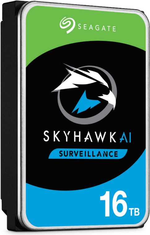 Seagate SkyHawk AI ST16000VE002 - Festplatte - 16 TB - intern - 3.5" (8.9 cm) - SATA 6Gb/s - Puffer: 256 MB - mit 3 Jahre Seagate Rescue Datenwiederherstellung