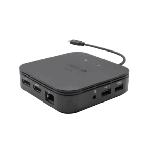I-TEC Thunderbolt 3 Travel Dock - Dual 4K Display - 1x DP - 1x HDMI - 1x GLAN - 1x USB 3.1 Gen2 - 1x USB 2.0 - 1x Audio/Mic Jack - 1x 60W USB-C Power Delievery - kein Netzteil enthalten (TB3TRAVELDOCKPD)