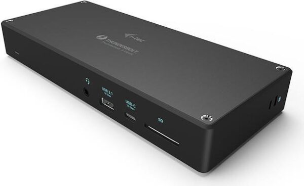 I-TEC Thunderbolt 3 Docking Station 1xDP 1xHDMI 1xTB3 1xGLAN 1xUSB-C 1xUSB 3.1 Gen2 4xUSB 3.0 1xSD Kartenleser 1x Audio/Mic 96W PD (TB3TRIPLEDOCKPD)