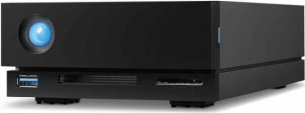 LaCie 1big Dock STHS10000800 - Festplatten-Array - 10 TB - 1 Schächte (SATA-600) - HDD 10 TB x 1 - USB 3.1, Thunderbolt 3 (extern) - mit 5 Jahre Servicevertrag für Datenwiederherstellung