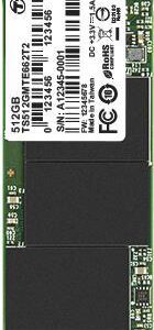 Transcend MTE662T2 - SSD - verschlüsselt - 512GB - intern - M.2 2280 (doppelseitig) - PCIe 3.0 x4 (NVMe) - AES (TS512GMTE662T2)
