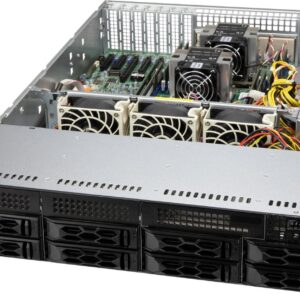 Supermicro SCLA25TQC R609LP - Rack-Montage - 2U - verbessertes, erweitertes ATX - SATA/SAS - Hot-Swap 650 Watt - Schwarz