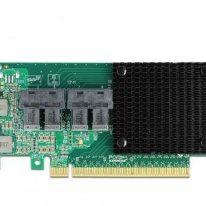 DeLOCK PCI Express x16 Card to 8 x internal SFF-8643 NVMe - Speicher-Controller - SAS Low-Profile - 32 Gbit/s - PCIe 3.0 x16 (90504)