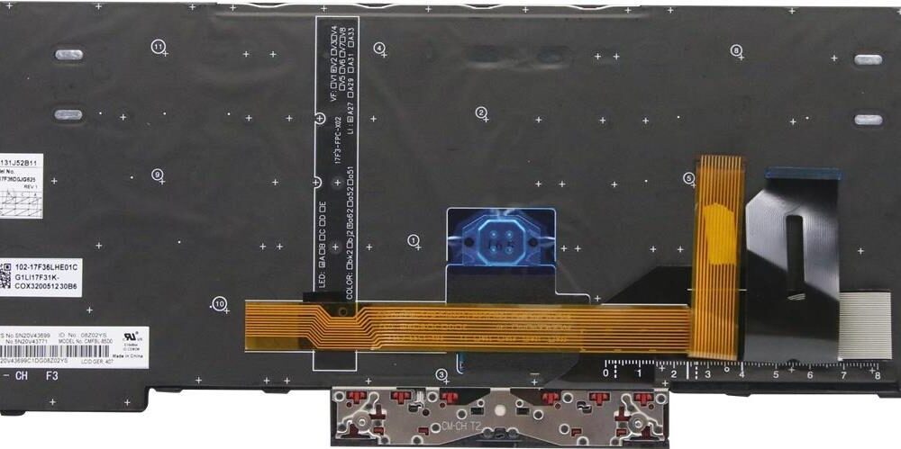 Lenovo Chicony - Ersatztastatur Notebook - hinterleuchtet - Deutsch - Schwarz - für ThinkPad P14s Gen 1 20S4, 20S5, T14 Gen 1 20UD, 20UE (5N20V43771)
