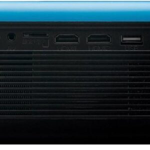 Lenco LPJ-500 - LCD-Projektor - tragbar - 2800 lm - 800 x 480 - Schwarz, Blau (LPJ-500BK)