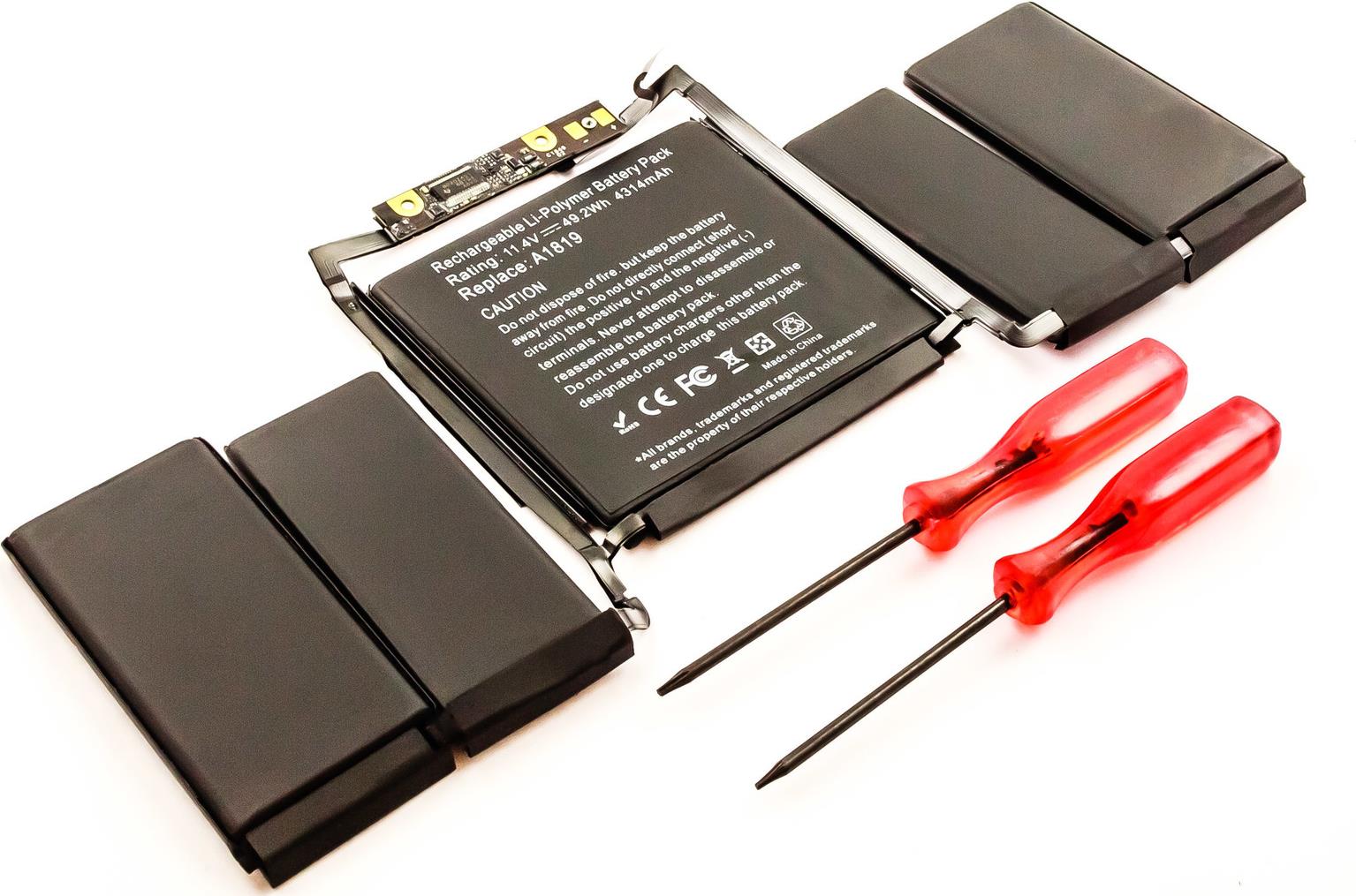 CoreParts - Laptop-Batterie (gleichwertig mit: Apple A1819) - Lithium-Polymer - 4300 mAh - 49,2 Wh (MBXAP-BA0041)