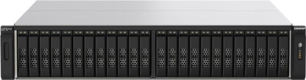 QNAP TS-H2490FU - NAS-Server - 24 Schächte - Rack - einbaufähig - PCI Express 3.0 x4 (NVMe) - RAID 0, 1, 5, 6, 10, 50, JBOD, 60 - RAM 128 GB - 25 Gigabit Ethernet - iSCSI