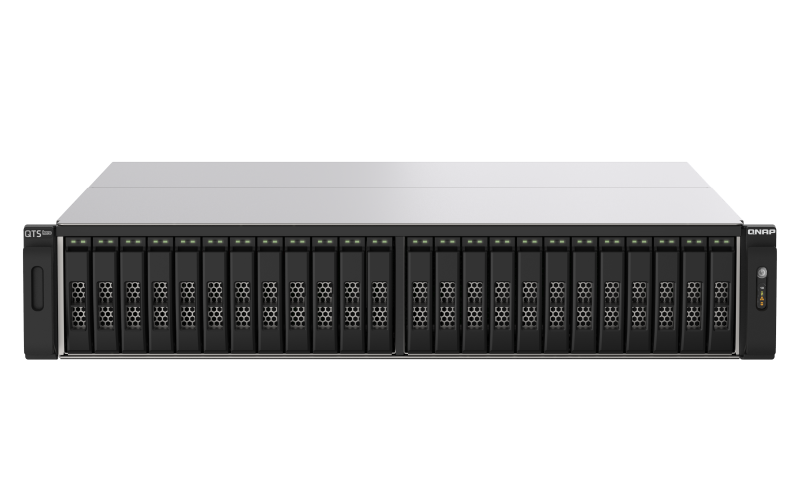 QNAP TS-H2490FU - NAS-Server - 24 Schächte - Rack - einbaufähig - PCI Express 3.0 x4 (NVMe) - RAID 0, 1, 5, 6, 10, 50, JBOD, 60 - RAM 64GB - 25 Gigabit Ethernet - iSCSI (TS-H2490FU-7232P-64G)