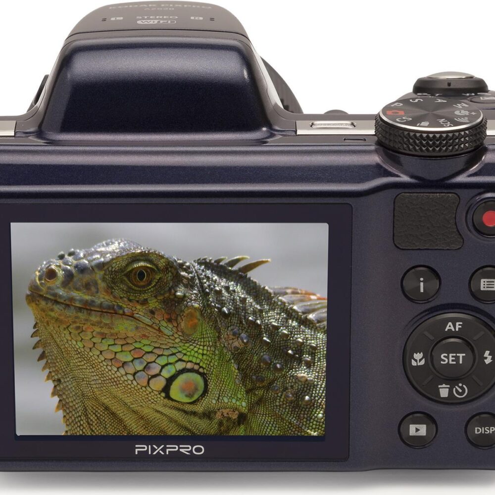 Kodak PIXPRO AZ528 Digitalkamera 16 Megapixel Opt. Zoom: 52 x Midnight Blau inkl. Akku, inkl. Blitzgerät Bildstabilisierung, WiFi, mit eingebautem Blitz (AZ528)