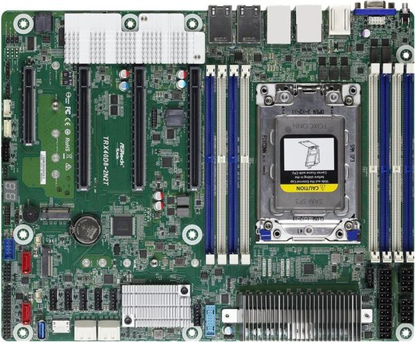 ASRock Rack TRX40D8-2N2T - Motherboard - ATX - Socket TR4 - AMD TRX40 Chipsatz - USB-C Gen2, USB 3.2 Gen 1, USB 3.2 Gen 2 - 10 Gigabit LAN, 2.5 Gigabit LAN - Onboard-Grafik