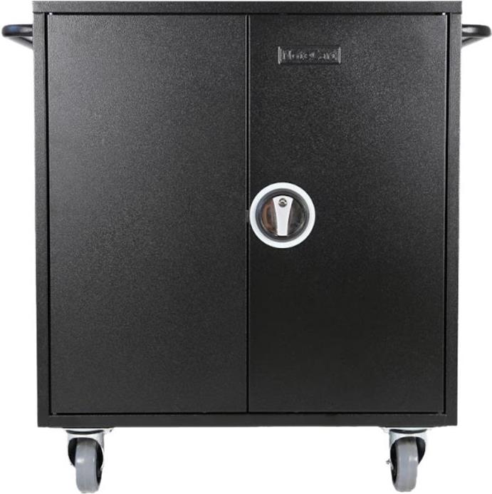 LEBA NoteCart Flex Extended 24 - Wagen (nur Laden) - für 24 Tablets / Notebooks - verriegelbar - Bildschirmgröße: bis zu 38,1 cm (bis zu 38,10cm (15") ) - Ausgang: Wechselstrom 230 V (NCF-E-24-SC)