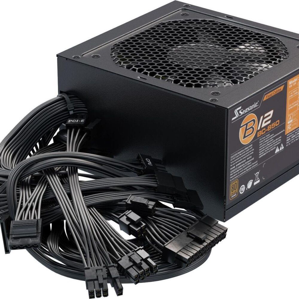 Sea Sonic Seasonic B12 BC Series - Netzteil (intern) - ATX12V / EPS12V - 80 PLUS Bronze - Wechselstrom 100-240 V - 850 Watt (B12 BC-850)