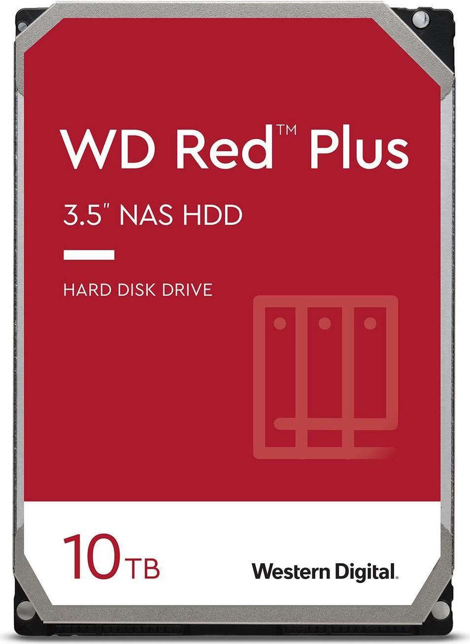 WD Red Plus WD101EFBX - Festplatte - 10TB - intern - 3.5" (8,9 cm) - SATA 6Gb/s - 7200 U/min - Puffer: 256MB (WD101EFBX)