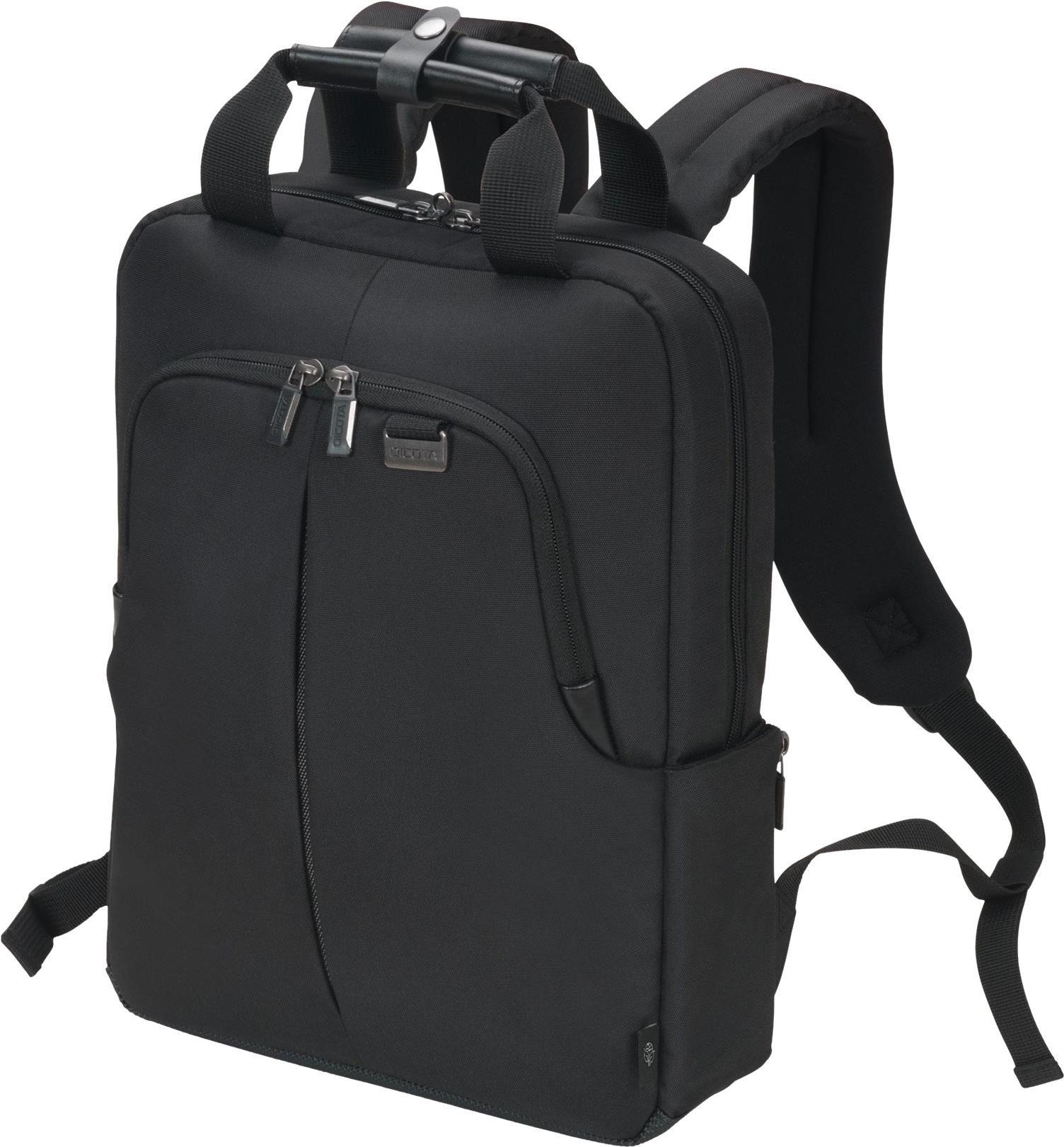 DICOTA Eco Backpack Slim PRO - Notebook-Rucksack - 35.8 cm - 30,50cm (12") - 14.1" - Schwarz