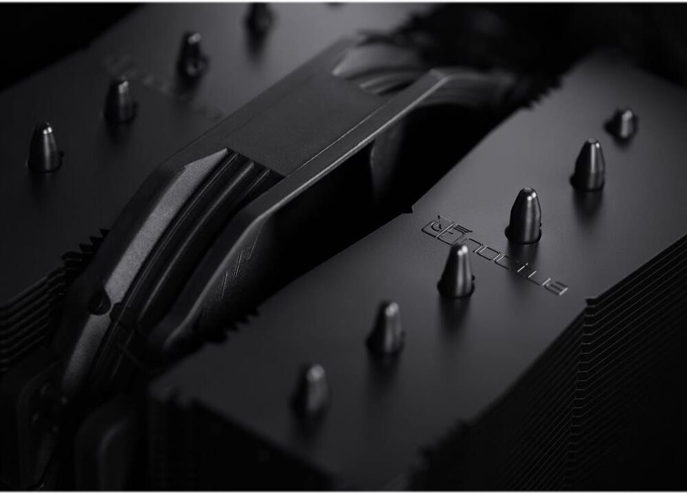 Noctua chromax NH-D15S - Prozessor-Luftkühler - (für: LGA1851, LGA1700, LGA1200, LGA1156, LGA1155, LGA1151, LGA1150, AM5, AM4, AM3+, AM3, AM2+, AM2, FM2+, FM2, FM1) - Kupfer-Bodenplatte und vernickelte Aluminium-Finnen - 140 mm - Schwarz (NH-D15S CH.BK)