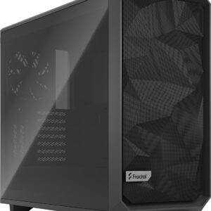 Fractal Design Meshify 2 - Tower - Erweitertes ATX - Seitenteil mit Fenster (gehärtetes Glas) - keine Spannungsversorgung (ATX) - Grau - USB/Audio (FD-C-MES2A-04)