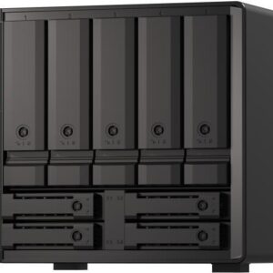 QNAP TS-H973AX-8G - NAS-Server - 9 Schächte - SATA 6Gb/s - RAID 0, 1, 5, 6, 10, 50, JBOD, 60, RAID TP - RAM 8 GB - 2.5 Gigabit Ethernet / 10 Gigabit Ethernet - iSCSI