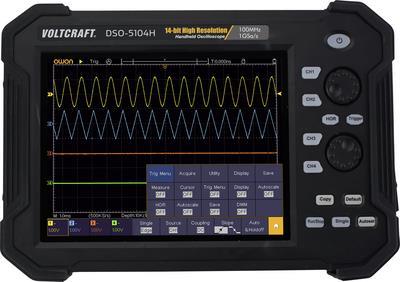 VOLTCRAFT DSO-5104H Batterie, Digital-Oszilloskop, Hand-Oszilloskop (Scope-Meter) 100 MHz 4-Kanal 1 GSa/s 40 Mpts 14 Bit Digital-Speicher (DSO), Handgerät (VC-11332625)