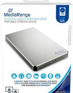 MediaRange MR997 Externe Festplatte 2000 GB Silber (MR997)