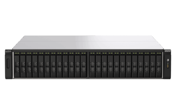 QNAP TS-H3088XU-RP - NAS-Server - 30 Schächte - Rack - einbaufähig - SATA 6Gb/s - RAID 0, 1, 5, 6, 10, 50, 60, JBOD - RAM 64GB - 25 Gigabit Ethernet / 2,5 Gigabit Ethernet - iSCSI Support - 2U (TS-H3088XU-RP-W1270-64G)