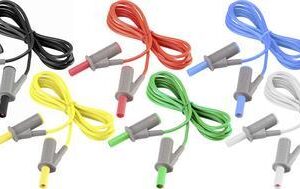 VOLTCRAFT MSB-501 Messleitungs-Set [Lamellenstecker 4 mm - Lamellenstecker 4 mm] 5.00 m (MSB-501-5)