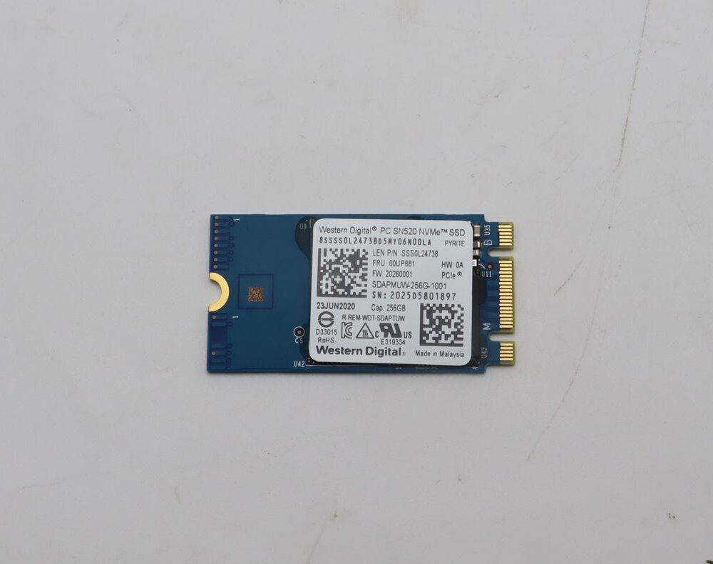 Lenovo SSD M.2 PCIe NVMe FRU SSD (00UP681)