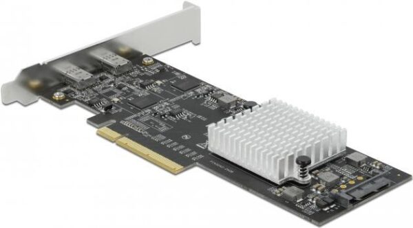 DeLOCK - USB-Adapter - PCIe 3.0 x8 Low-Profile - USB-C 3,2 Gen 2x2 x 2 (89011)