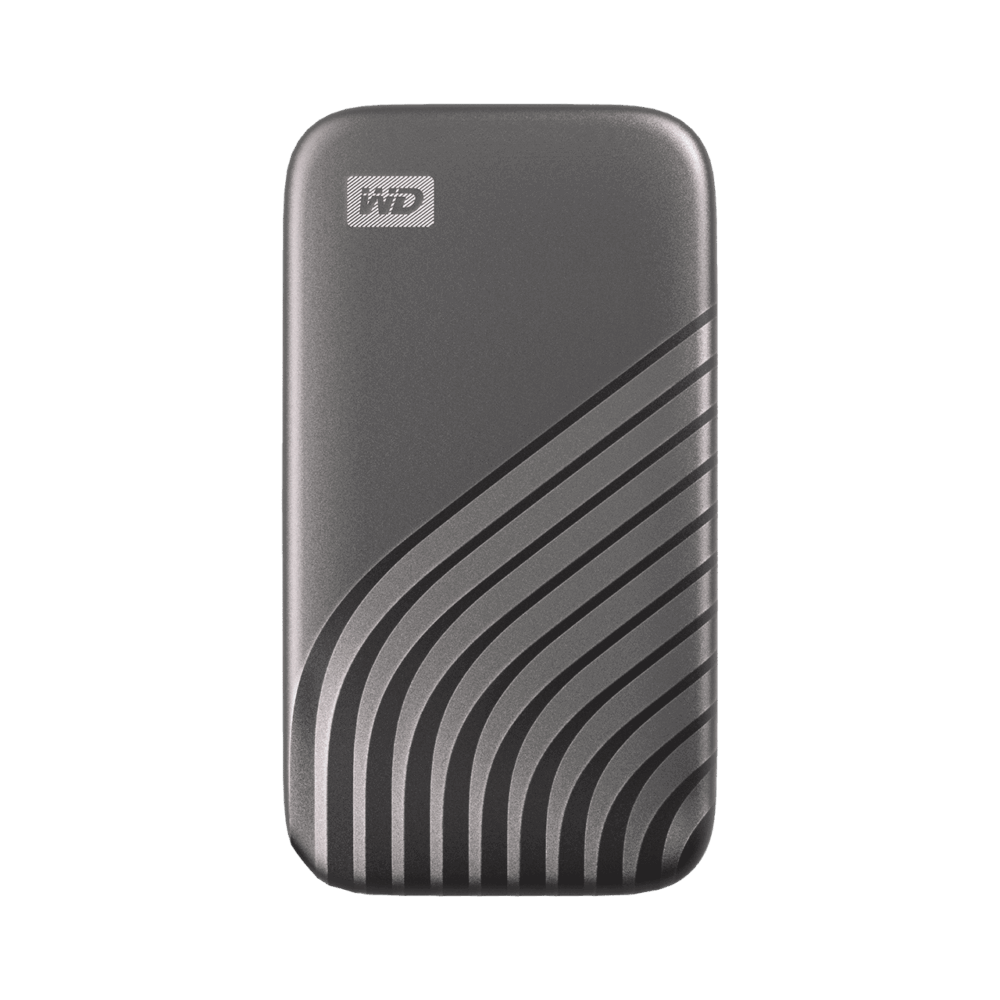 WD My Passport SSD WDBAGF0040BGY - SSD - verschlüsselt - 4 TB - extern (tragbar) - USB 3.2 Gen 2 (USB-C Steckverbinder) - 256-Bit-AES - Grau