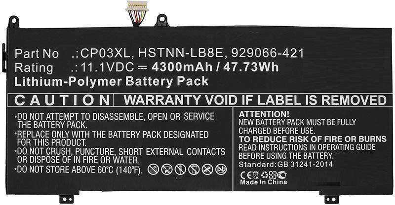 CoreParts MBXHP-BA0176 - Akku - HP - Spectre x360 - 13-ae010ca - Spectre x360 - 13-ae011dx - Spectre x360 - 13-ae012dx - Spectre x360 -... (MBXHP-BA0176)