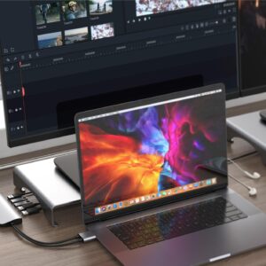 HyperDrive VIPER 10-in-2 USB-C Hub - Dockingstation - USB-C - HDMI - GigE (HD392-GRAY)