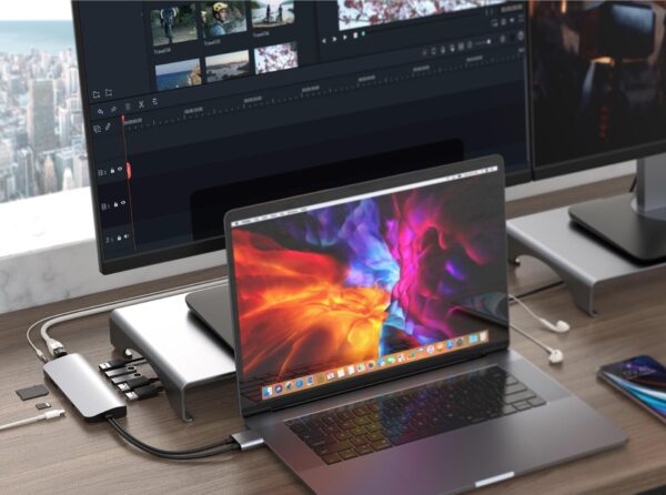 HyperDrive VIPER 10-in-2 USB-C Hub - Dockingstation - USB-C - HDMI - GigE (HD392-GRAY)