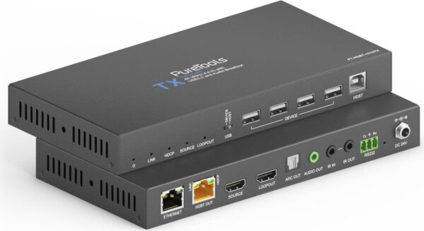 PureLink - PureTools - HDBaseT Extender Set mit USB 2.0 und Audio-Breakout, 4K ( PureTools - HDBaseT Extender Set mit USB 2.0 und Audio-Breakout, 4K (60Hz 4:4:4) (PT-HDBT-1010)