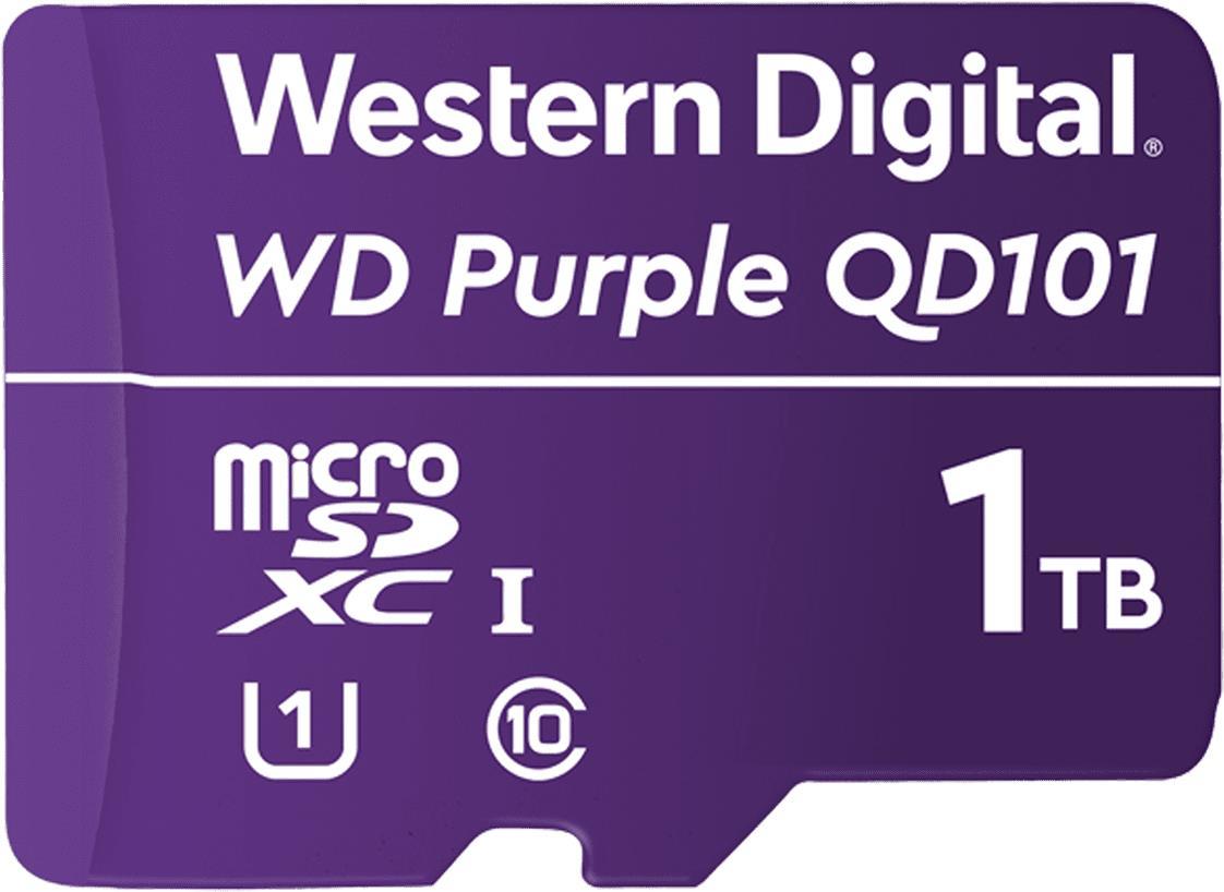 WD Purple WDD100T1P0C - Flash-Speicherkarte - 1 TB - UHS-I U1 / Class10 - microSDXC - lila