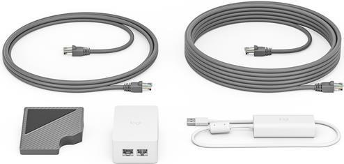 Logitech Cat5e Kit - Videokonferenz-Zubehör-Kit - für Logitech Base Bundle, RoomMate + MeetUp + Tap IP, Room Solution Base Bundle, Huddle, Large