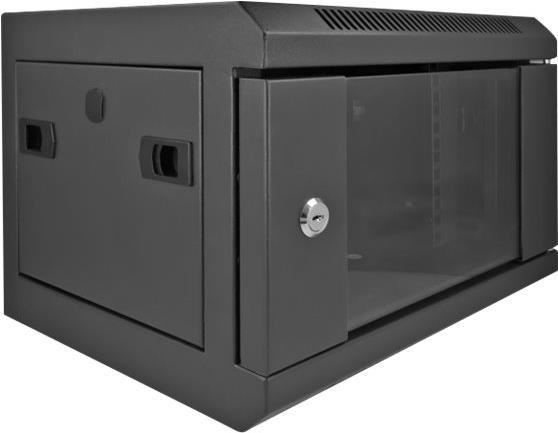 DeLOCK - Gehäuse - geeignet für Wandmontage - Schwarz - 4U - 25,4 cm (10") (43379)