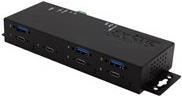 Exsys EX-1237HMVS - Hub - 3 x USB 3.2 Gen 2 + 4 x USB-C 3.2 Gen 2 - Desktop, wandmontierbar