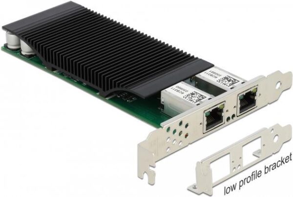 Delock - Netzwerkadapter - PCIe 2,1 x4 - Gigabit Ethernet (PoE+) x 2 (88500)