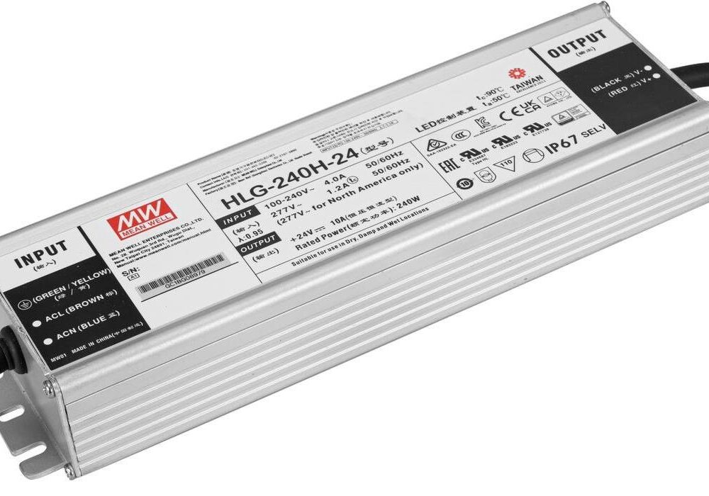 MEANWELL LED-Netzteil 240W / 24V IP67 (51405006)