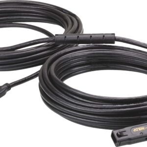 ATEN UE3315A - USB-Verlängerungskabel - USB Typ A (M) bis USB Typ A (W) Verriegelung - USB 3.2 Gen 1 - 15 m - aktiv - Schwarz