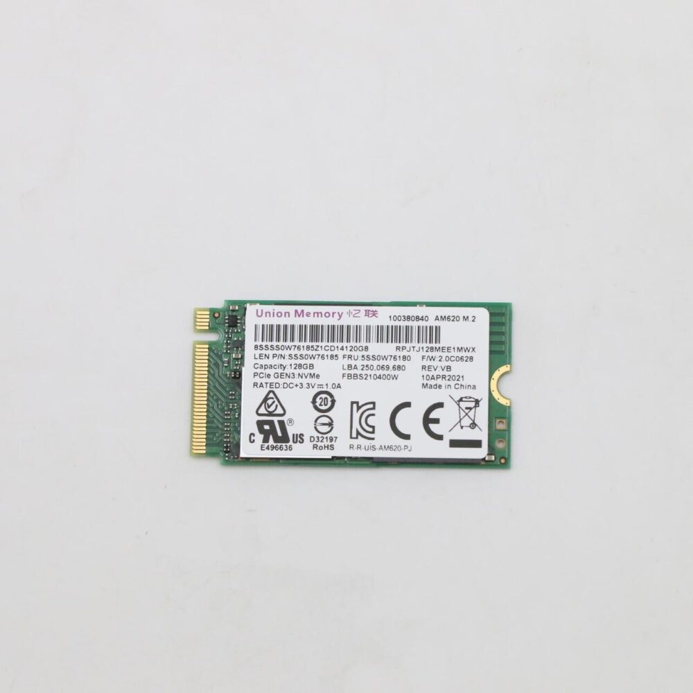 Lenovo 5SS0W76180 Internes Solid State Drive U.2 128 GB PCI Express 3.0 NVMe (5SS0W76180)