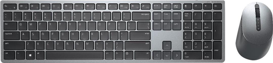 Dell Premier Wireless Keyboard and Mouse KM7321W - Tastatur-und-Maus-Set - kabellos - 2.4 GHz, Bluetooth 5.0 - QWERTY - USA International - Titan Gray