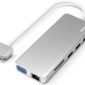 Hama - Dockingstation - USB-C 3,2 Gen 1 - VGA, HDMI - GigE - 100 Watt (00200133)