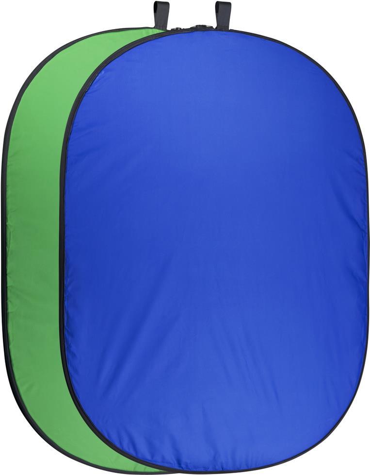 walimex pro Falthintergrund (200 x 230 cm) grün/blau (1020732)