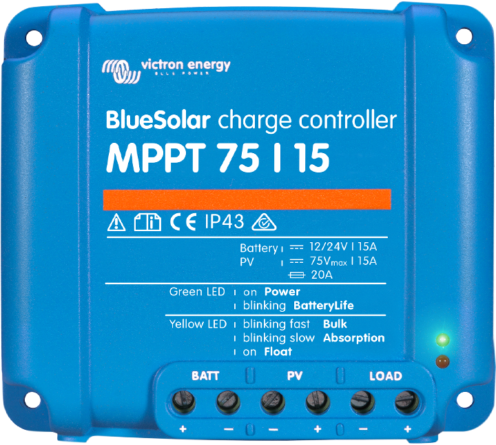 Victron Energy Laderegler MPPT 12 V, 24 V 15 A (SCC075015060R)
