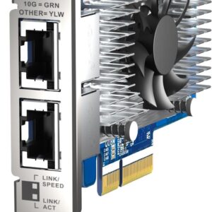 QNAP QXG-10G2T-X710 - Netzwerkadapter - PCIe 3.0 x4 Low-Profile - 10Gb Ethernet x 2 - für QNAP QSW-1208-8C, QSW-M2108-2C